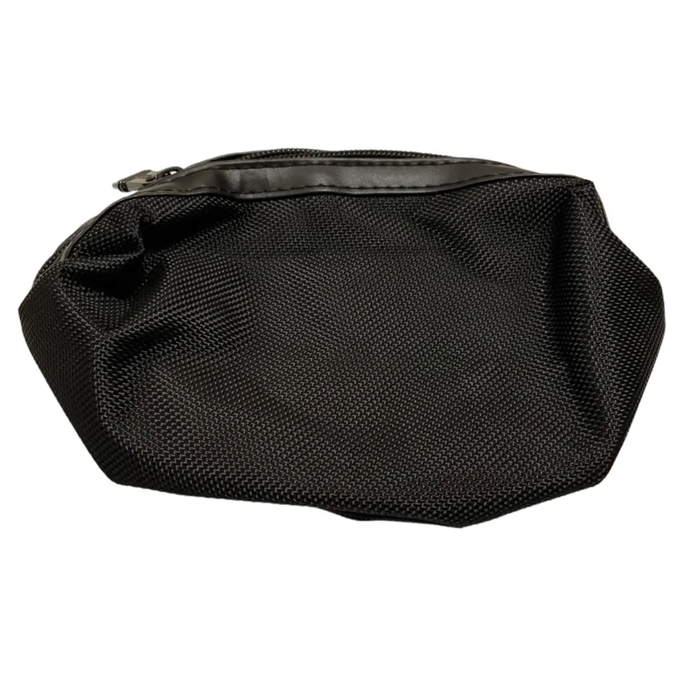 TUMI Small Black Makeup Toiletry Pouch Bag